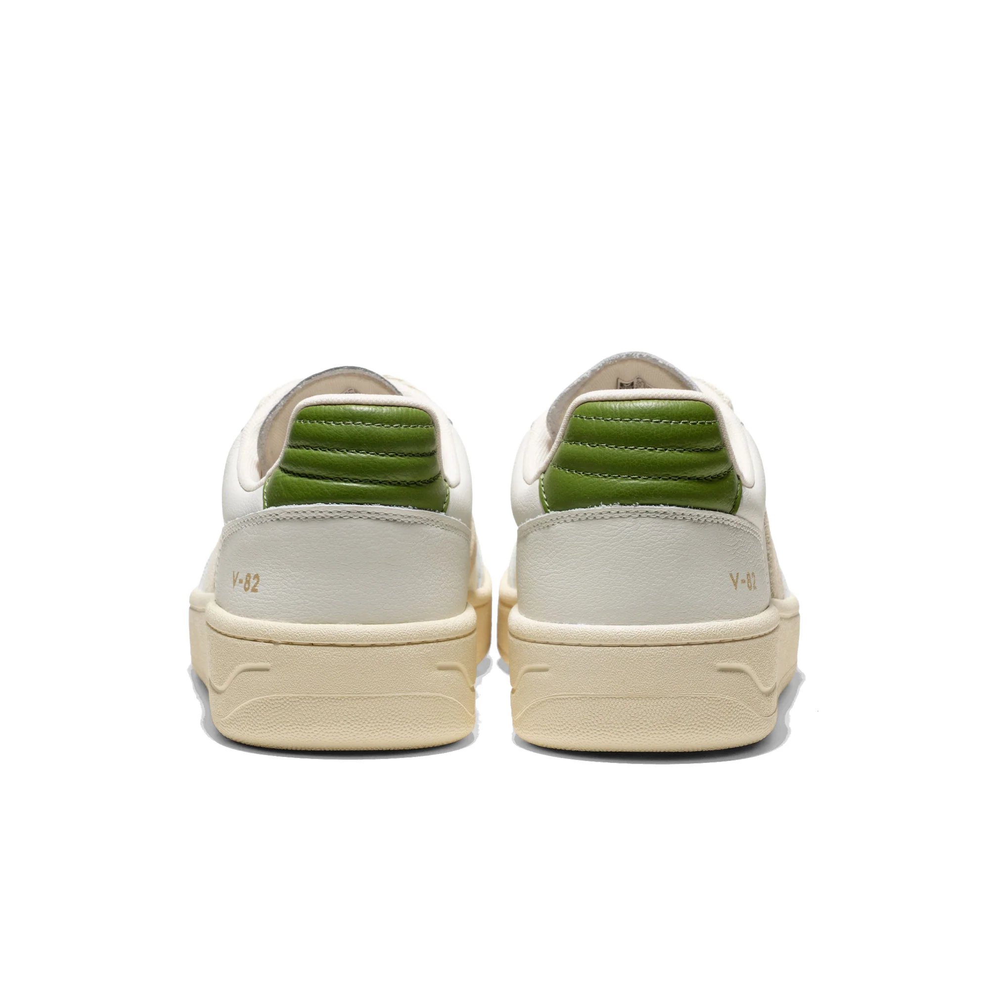 Veja V-82 Leather White/Pierre/Kiwi - Image 4
