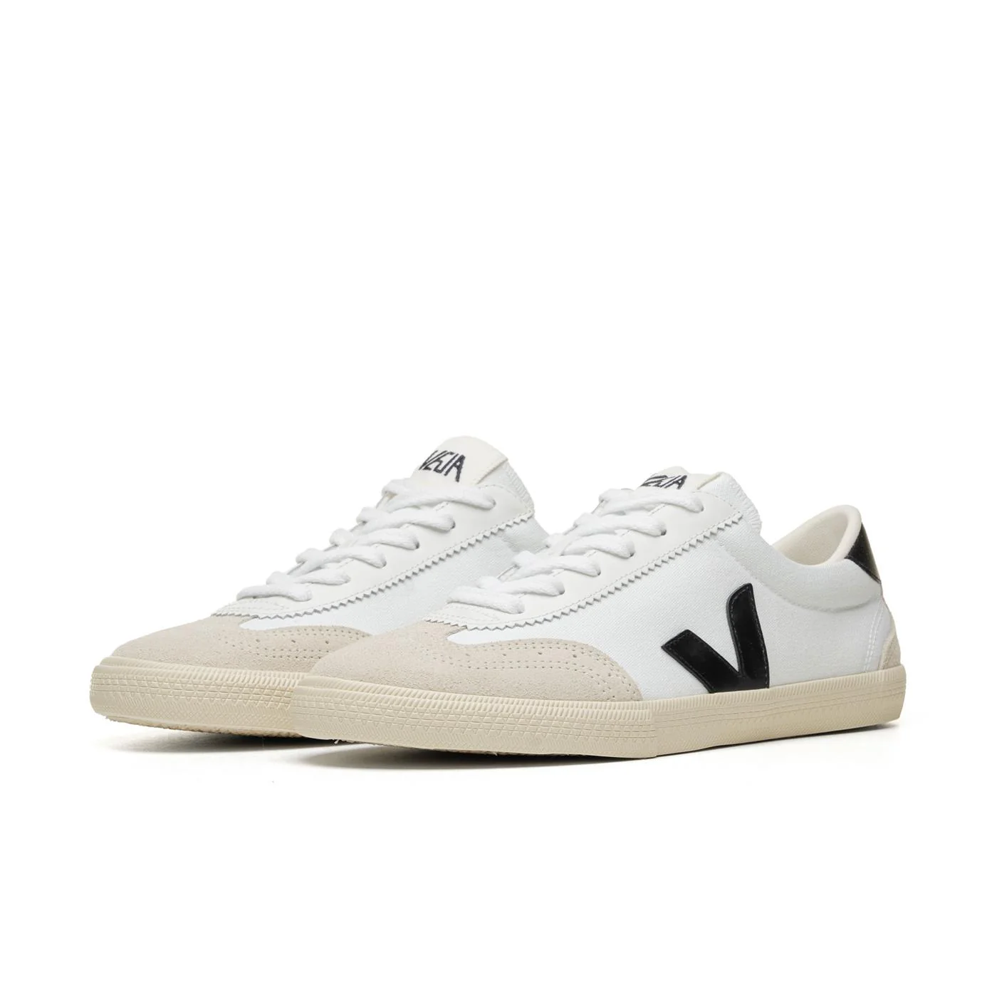 Veja Volley Canvas White/Black - Image 3