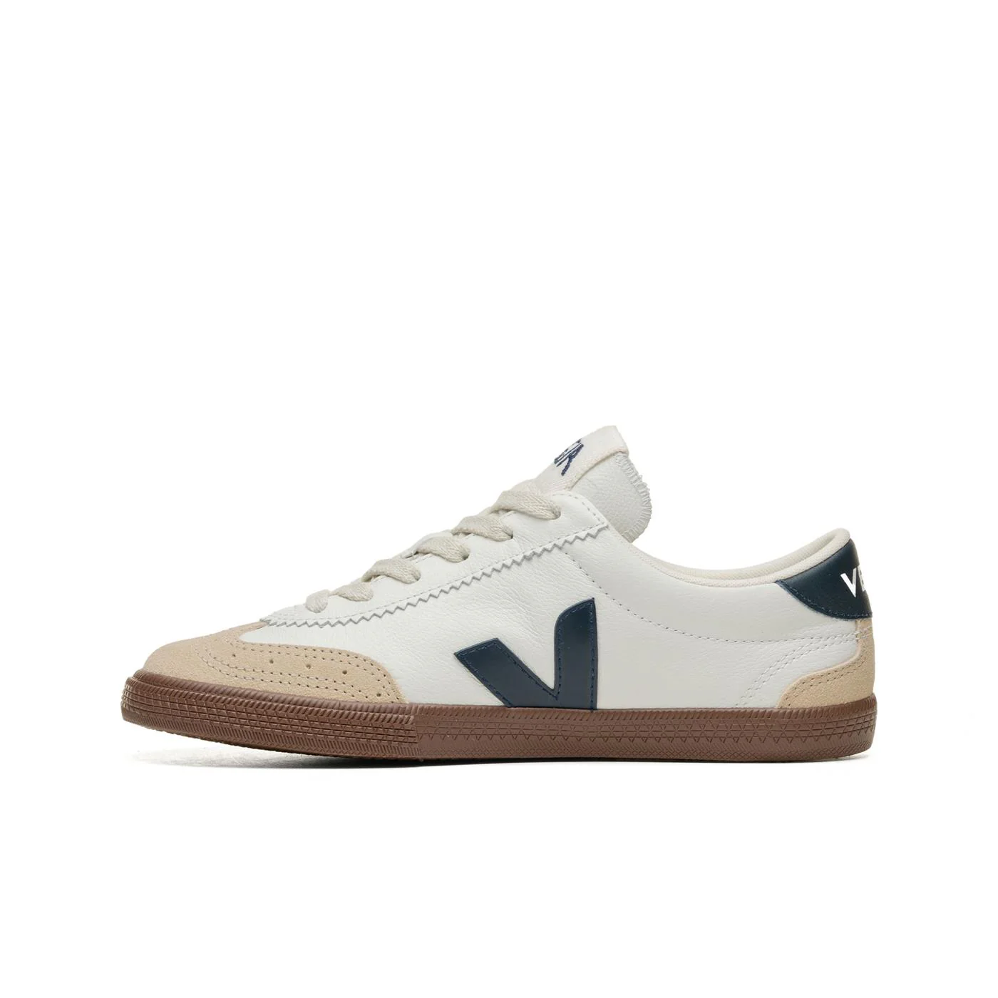 Veja Volley O.T. Leather White/Nautico/Bark - Image 2
