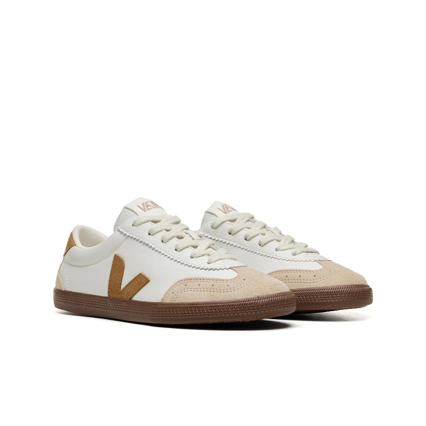 Veja Volley O.T. Leather White/Tent/Bark - Image 3