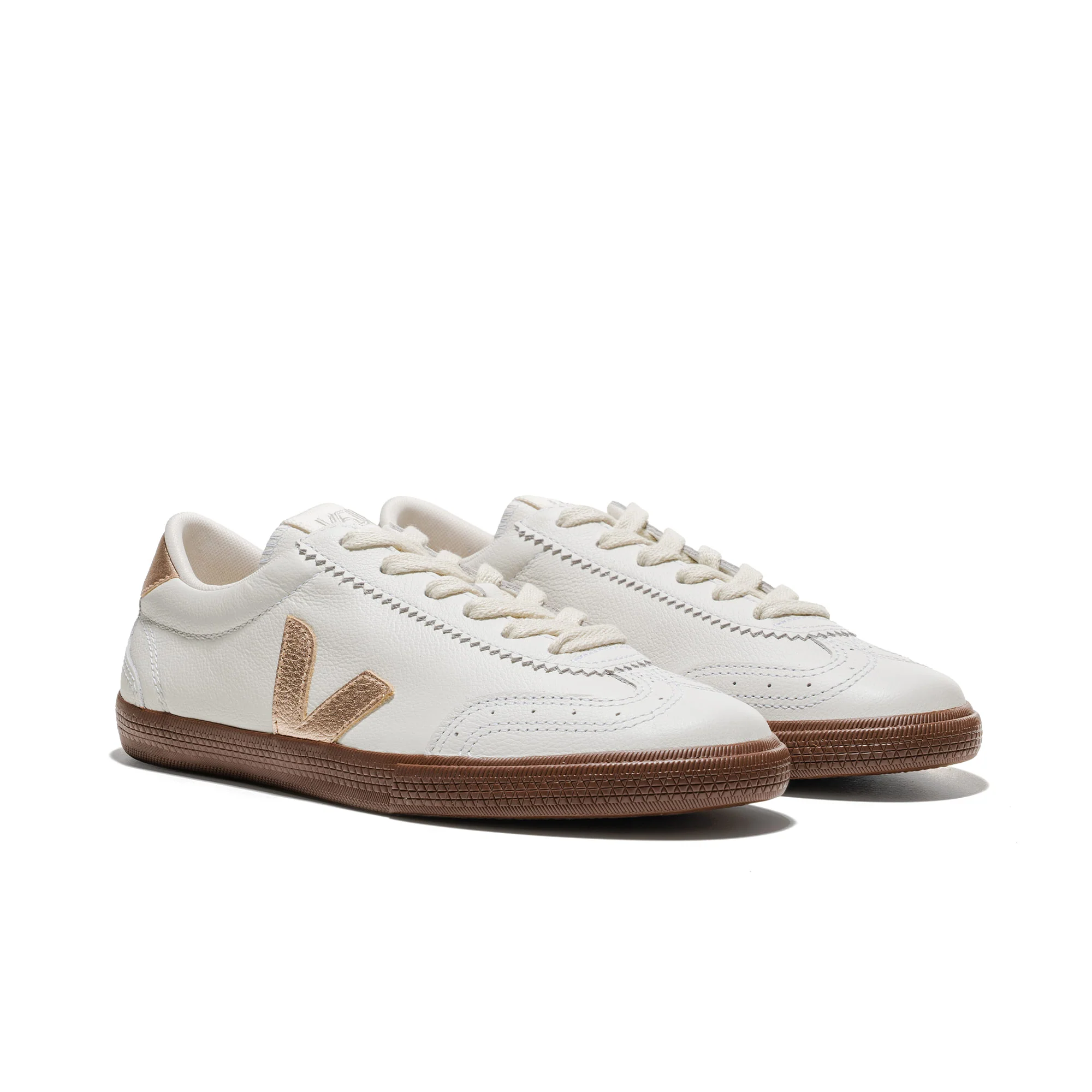 Veja Volley O.T. White/Platine/Bark - Image 3