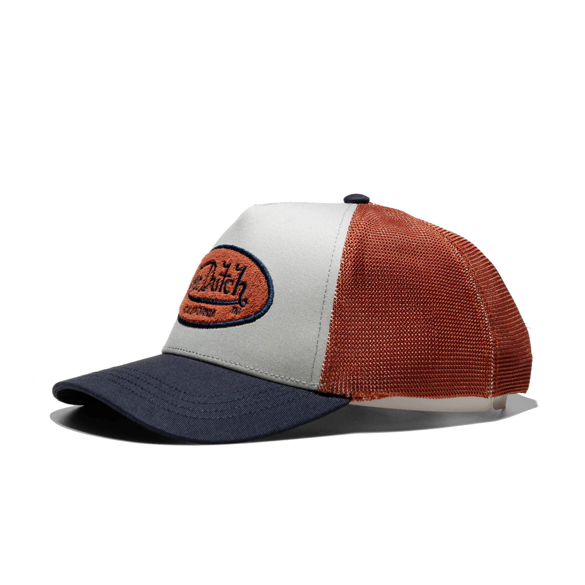 Von Dutch Trucker Cap Grey/Brown/Black - Image 2